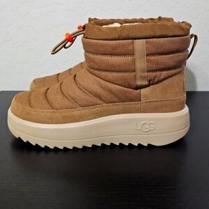 UGG MAXXER MINI CHESTNUT SHEEPSKIN MEN'S BOOTS SIZE US 11 NEW